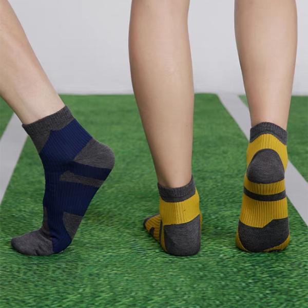 Custom Men Quick Dry Terry Sport Socks Ankle Marathon Running Socks