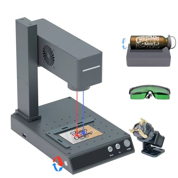 New Programmable Fiber Laser Marking Machines Laser Printer Engraver for Gold