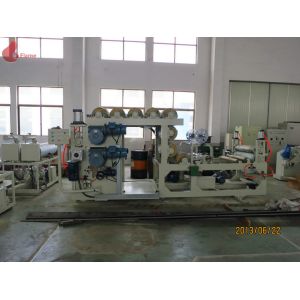 Six Rollers Sheet PVC Calender Machine 360 × 1200mms PLC control touch screen