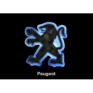 White LED Car Rear Logo Light for PEUGEOT