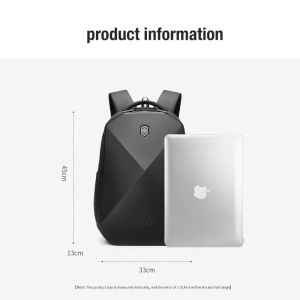 EVA USB Laptop Hard Shell Waterproof Business Backpack 22L