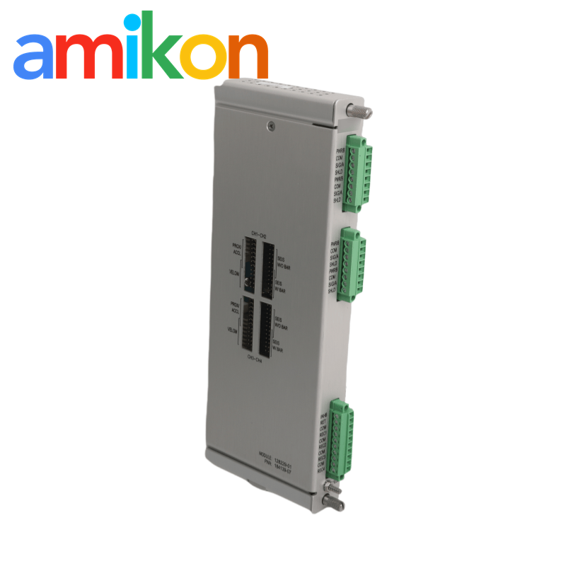 Bently Nevada 128229-01 Proximitor Seismic I/O Module and 1 Full-Height Rear