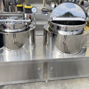 Lotion Cream Paste High Shear Emulsifier Mixer Tank With Lifting System