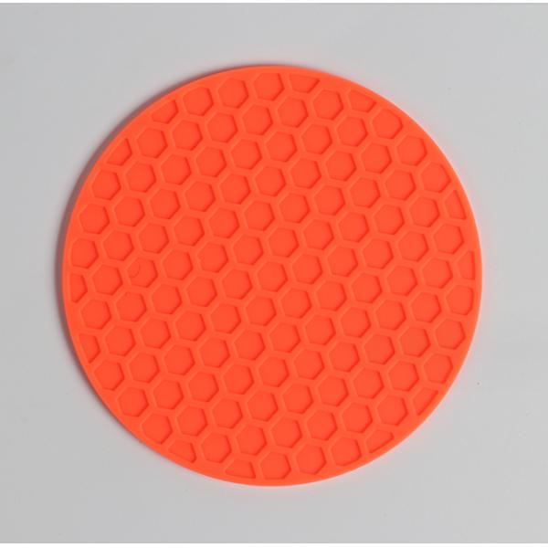 Deep Grooved Absorbent Silicone Coaster Pad Mat for Heat Resistant Pot Mug Coffee Cup