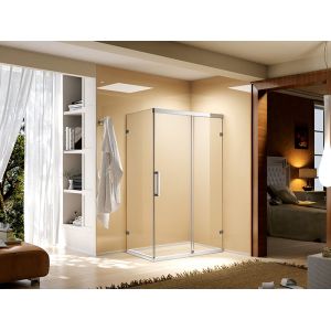 Tempered Glass Bathroom Shower Units Enclosure LBS7801 Sanitary Grade