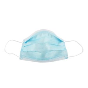Adults Sterile Blue Disposable Mask , Disposable Mouth Mask Eco - Friendly