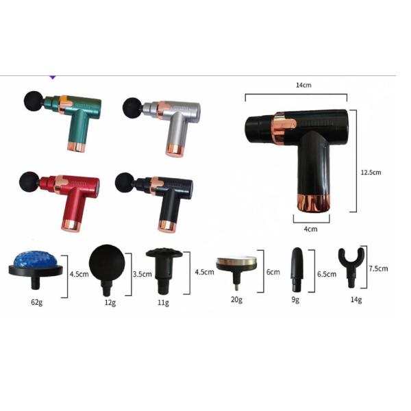 ETEK Massage Guns Feature ABS+electronic Components Construction With Button Control 7.4V Rechargeable Battery 25W Rated Power