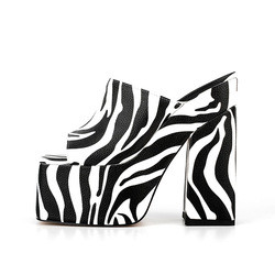 China Womens Block Heel Mule Shoes With CE ISO 9001 Certification on sale