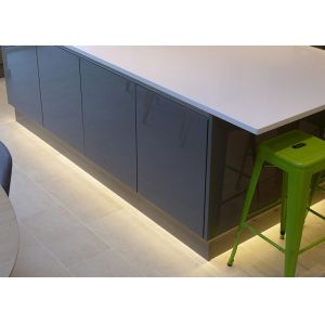 Electrophoresis Aluminum LED Profiles Aluminium Skirting Board 80mm