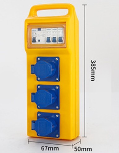portable Industrial power Boxes with Socket and MCB waterproof outlet Distributi