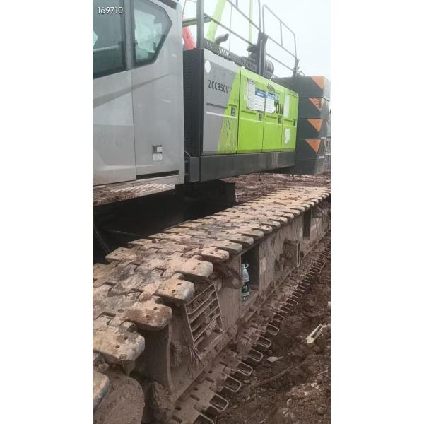 Low Price 85T Crawler Cranes ZCC850V 83m Maximum Lifting Height Yellow Color