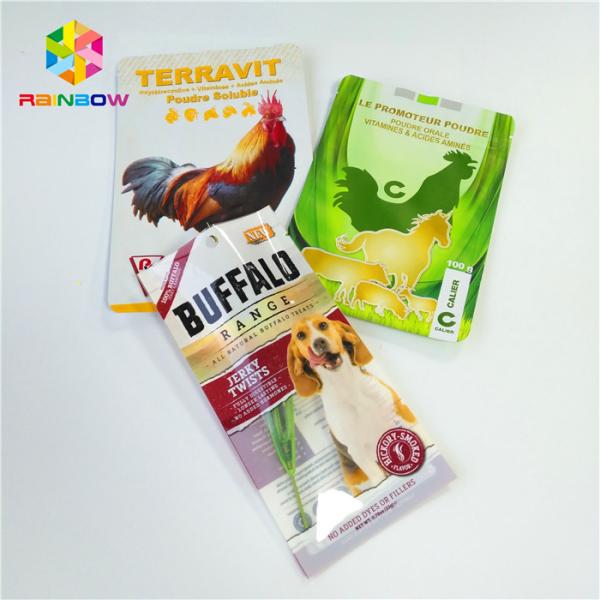 Glossy Finish Stand Up k Bags Three Sided Sealed Window Fleixble Packaging