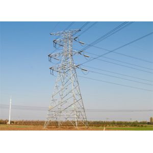 Terminal 110KV Steel Electrical Transmission Tower For Power Distribution