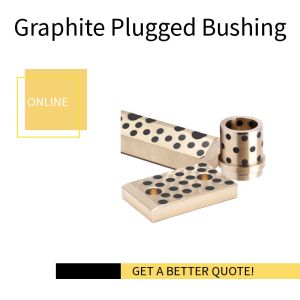 Bronze Oilless Graphite Plugged Bushings C93200 SAE660 Tin Bronze Bearing