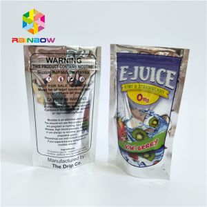 Custom Print Plastic Pouches Packaging Aluminum Foil Fruit Juice Drinking Pouch