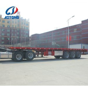 40 ft 3 Axles Flatbed Container Semi Trailer TARA Flatbed Trailer for Container