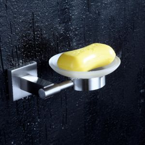 Quality Square Liquid Soap Dish Holders Wall Mounted Polished for sale