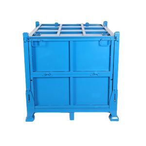 China Heavy Duty Metal Steel Stillage Cage Pallet Bins Square 1500kg on sale