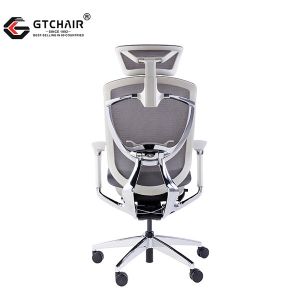 Height Adjustable Ergonomic Chairs Chromed Swivel Office Mesh Rolling Wirh