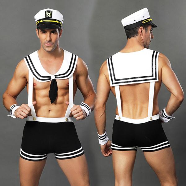 Porn Men Underwear Sexy Uniform Cosplay Lingerie Set Hot Erotic Costumes