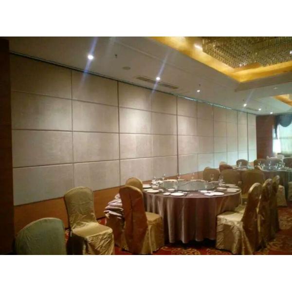 Melamine / Fabric Surface Acoustic Commercial Folding Partition Walls For Office