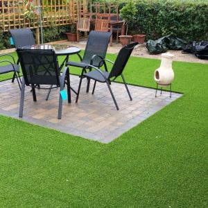 50mm High Density Green Grass Plastic Carpet Garden Landscaping