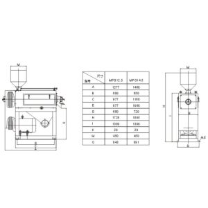 MPG14.5 Water Rice Polishing Machine For Automatic Complete Rice Mill Machinery