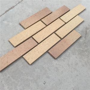 Quality Exterior Wall Decoration Clay Split Face Brick HM36413-7 With Rough Face for sale
