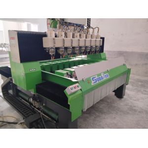 Shell pendant craft multi-head engraving machine