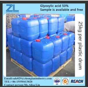 Glyoxylic acid 50% with ISO9001 certificate
