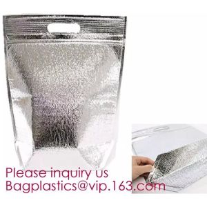 printing zipper closure 100gsm virgin non woven thermal insulation cooler bag