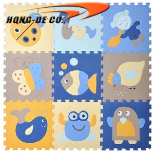 Shock Absorbent Cross Texture 30*30cm Puzzle Foam Mat