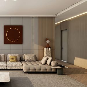 Modern Waterproof PVC Wall Panel 1220*2440*5mm Soundproof Woodgrain Vinyl Film