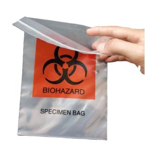 China Transparent Biohazard Specimen Medical Waste Transportation Bag on sale