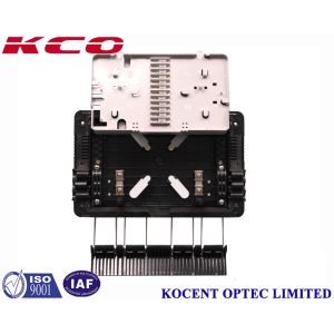 China Aerial 1*8 PLC Fiber Optic Splitter Box Outdoor Waterproof KCO-GJS08 For FTTH GPON ABS PP on sale