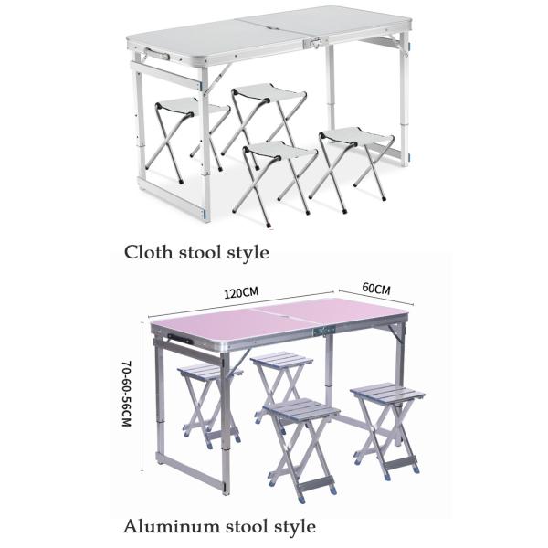 Modern Design Folding Portable Table and Chair Set for Barbecue Beach Picnic Camping