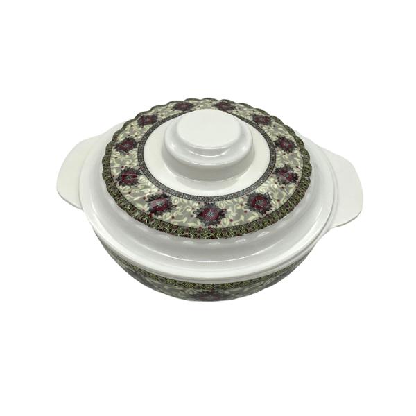 Ripple Melamine Salad Bowl With Lid Non Toxic 7.5" 531 Series CE