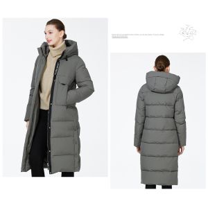 Zipper Closure Ladies Puffer Jacket 63cm - 66cm Sleeve Length
