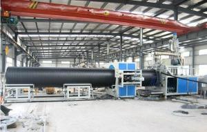 Quality PP / Pe Pipe Extrusion Line , Sprial Pipe Production Line For Sewage Treatment for sale