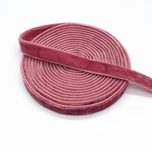 Wholesale 2mm to 50mm wide 100% nylon coloured single side velvet ribbon
