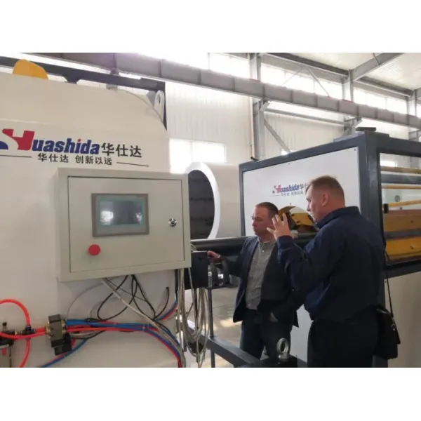 HDPE Outer Jacket Pipe Extrusion Line for PU Pre-Insulated Pipe with Vacuum Calibration and Dust-Free Planetary Cutting