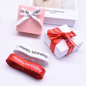 Custom wholesale printed polyester satin ribbon with logo