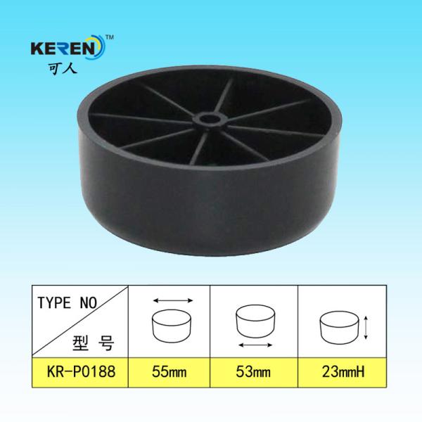 Buy Black Replacement Plastic Couch Legs M8 Screw Lightweight With Round Shape at wholesale prices