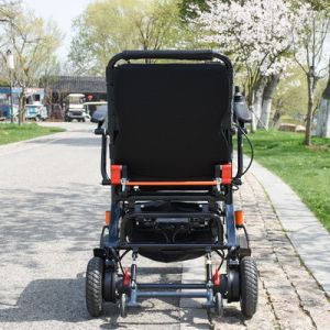 Handicapped Foldable Electric Wheelchair Lightweight Aluminum