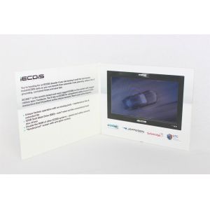 2w Touch screen video booklet , lcd video mailer for company intruction