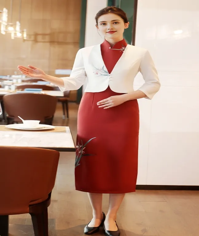 Elegant Banquet Hostess Dress for Special Occasions and Events