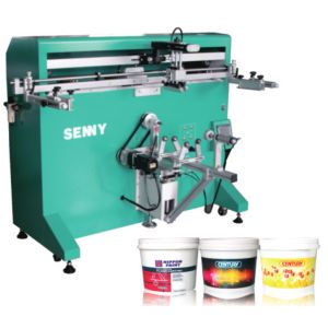 1000X250mm Semi Automatic Screen Printing Machine For Bucket