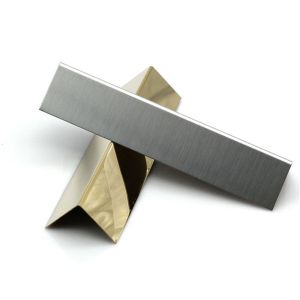 China SS 201 304 stainless steel straight edge trim for protecting wall and decorative tile trim on sale
