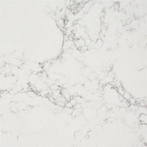 Engineering White Artificial Carrara Quartz Stone Kitchen Countertop Antifouling
