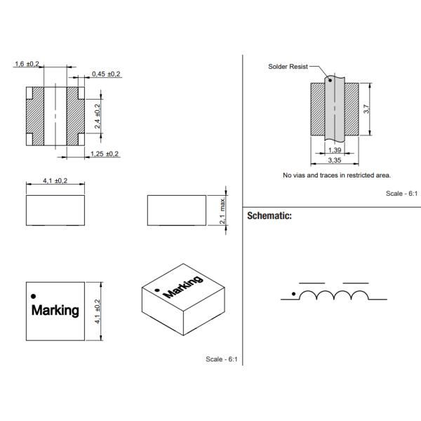 SMT SMD Power Inductor For Battery Management System 784383560033